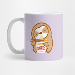 Cute Instant Ramen Noodle Soup Sloth Mug